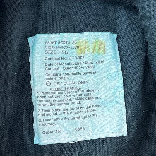 British Army Beret - Royal Scot's Dragoon Guard - Small 56cm