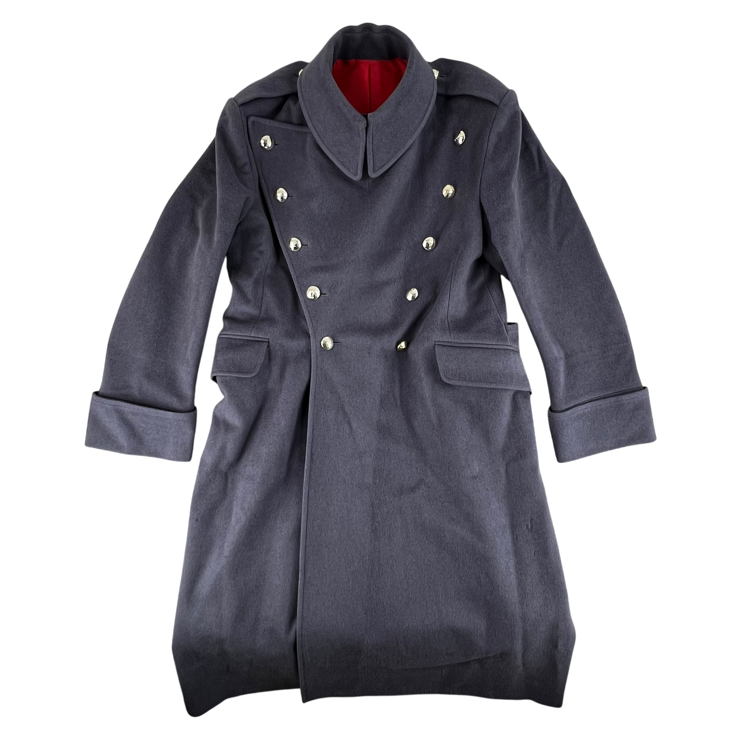 British Army Officer's Double Breasted Wool Greatcoat - Royal Signals - X Large
