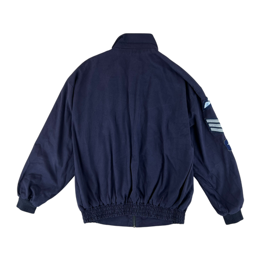 British Army / Tri-Services Navy Blue PTI Tracksuit Top Jacket - Medium