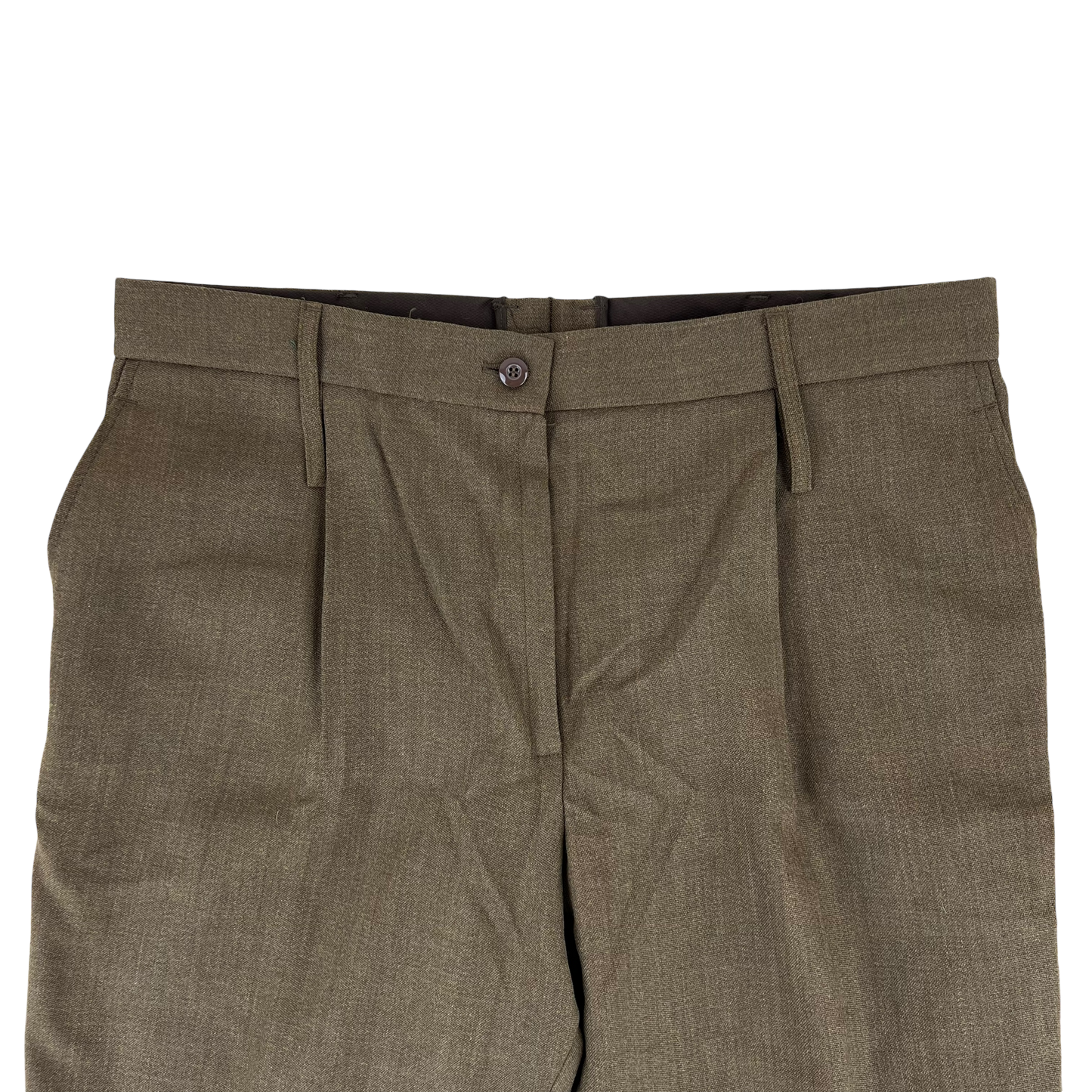 British Army No. 2 FAD Barracks Brown Women's Slacks Trousers - W34 L29