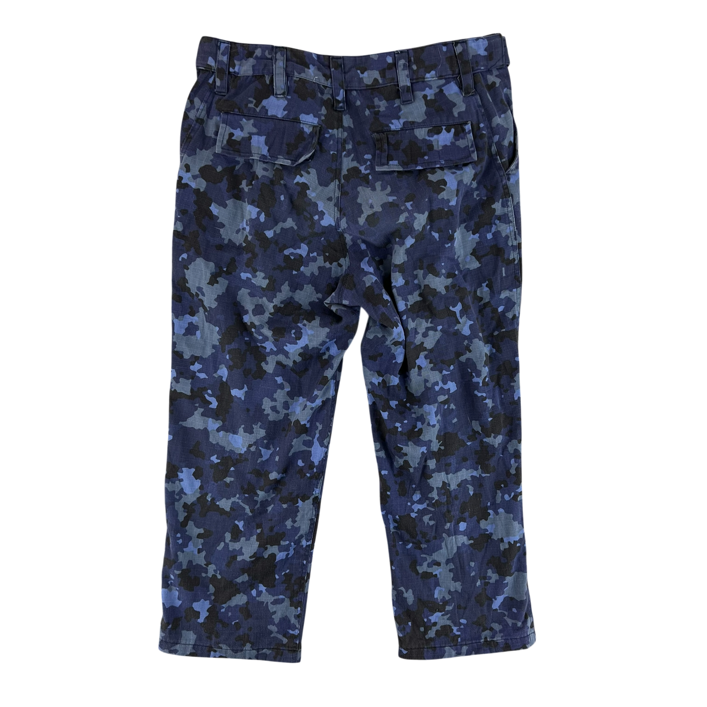 Romanian Navy M2017 Blue Camouflage Ripstop Trousers - W33 L24