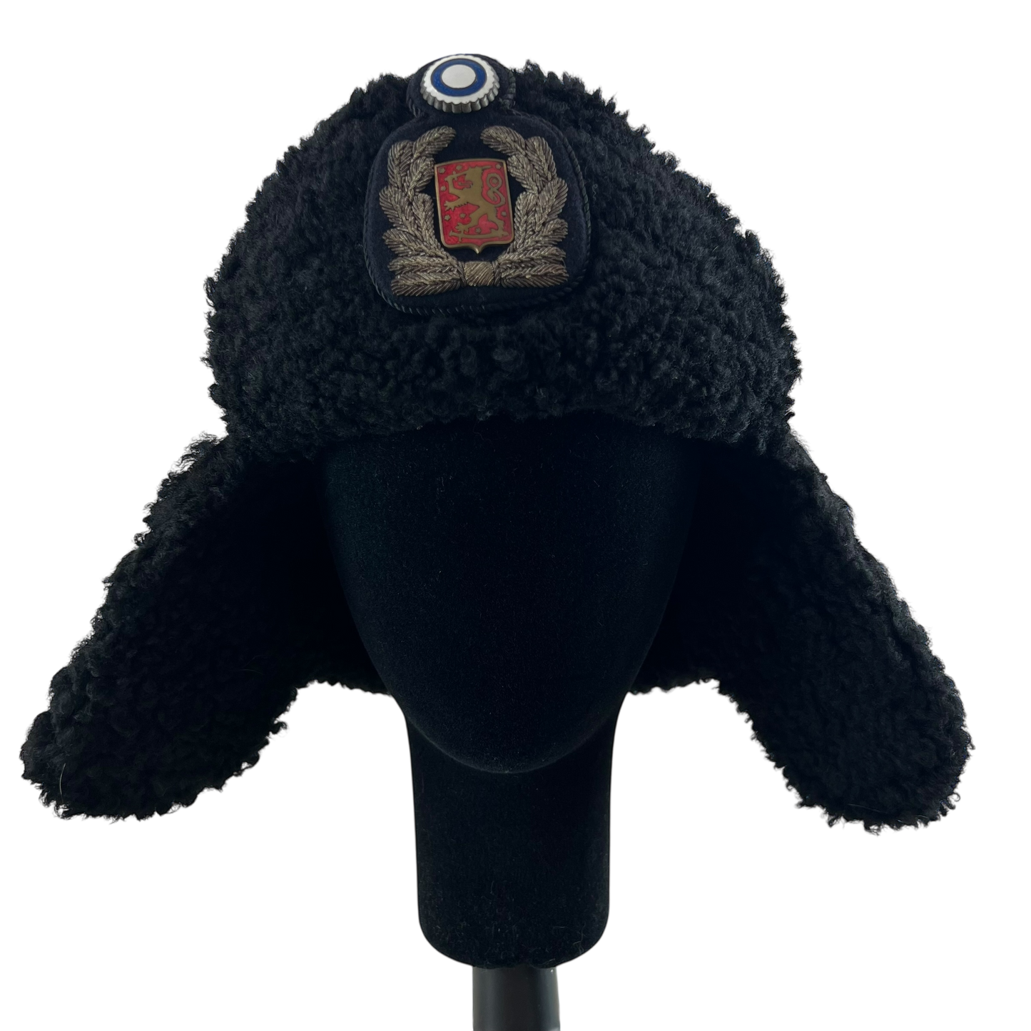 Finnish Police Faux Fur Ushanka Hat - Medium