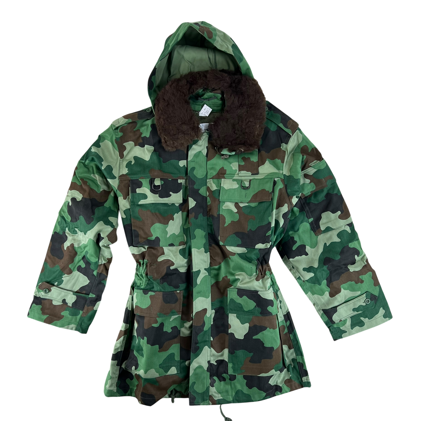 Serbian Army M93 Oak Leaf Camouflage Parka w/ Thermal Liner - Medium 172/100