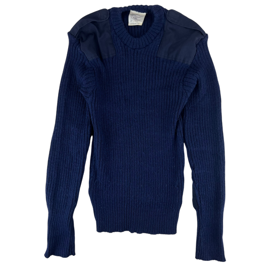 British Royal Navy Wool Crew Neck Pullover Jersey Jumper - Medium 100cm