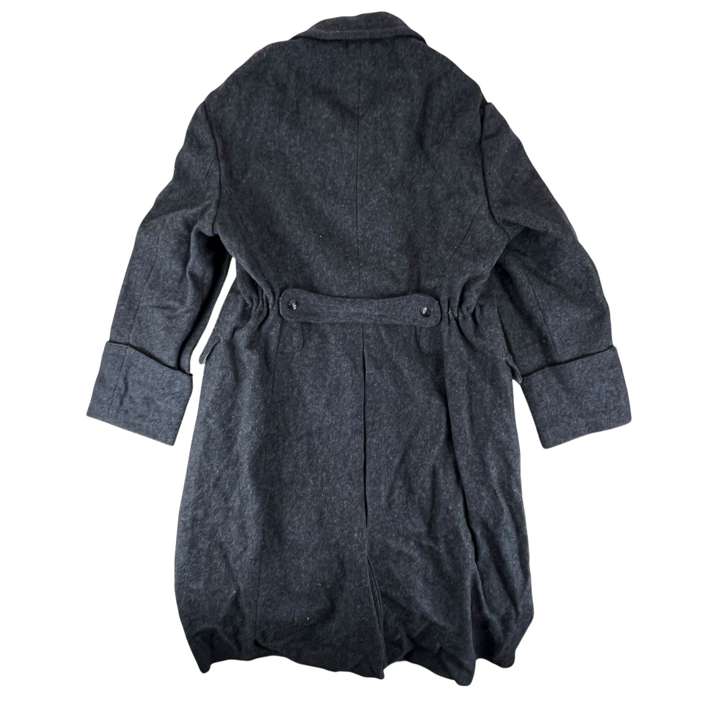 Bulgarian People's Army 80s Grey Wool Greatcoat - Large