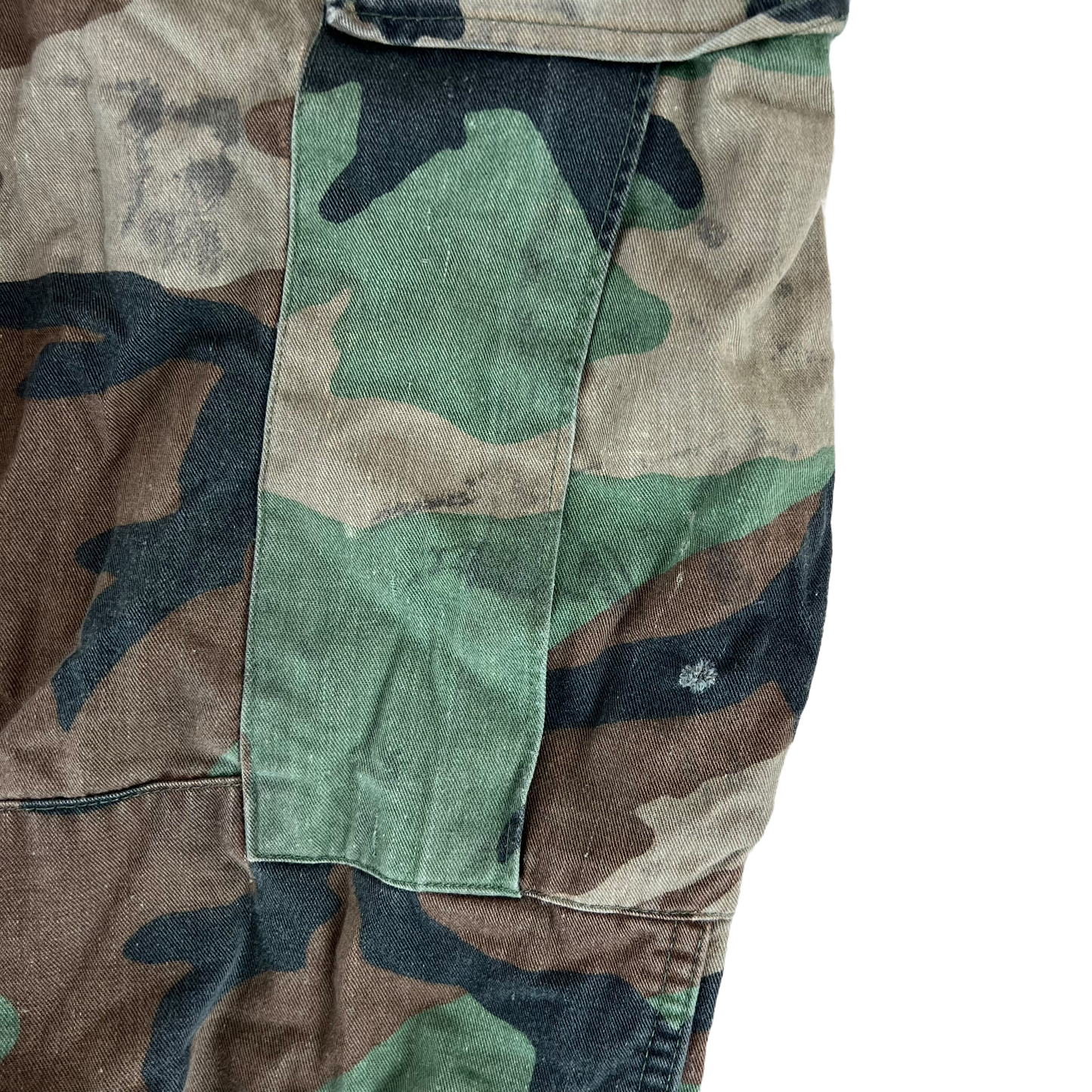 US Army Vintage M81 Woodland Camo Ripstop BDU Combat Trousers - W31 L33