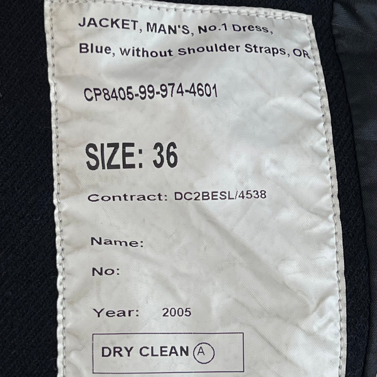 British Army No. 1 Dress Jacket - Royal Horse Artillery - Large