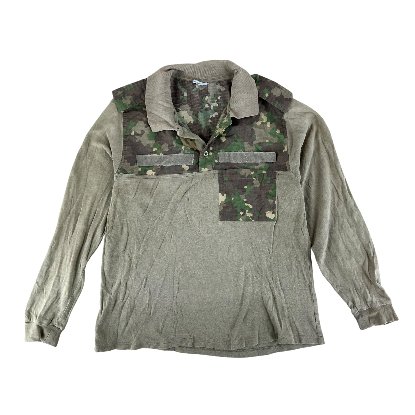 Romanian Army M2017 Woodland Camouflage Polo Top - Medium