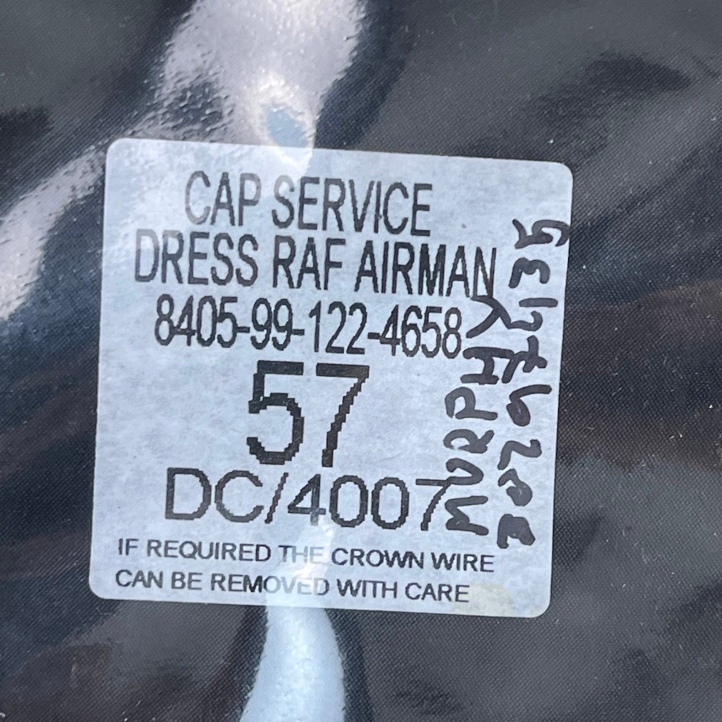 British RAF Peaked Dress Cap - Medium 57cm