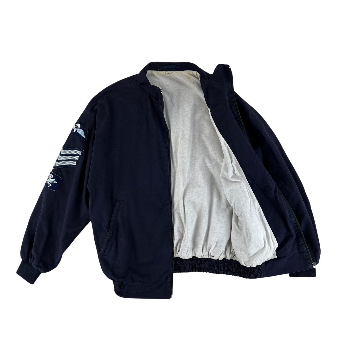 British Army / Tri-Services Navy Blue PTI Tracksuit Top Jacket - Medium