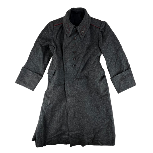 Bulgarian People's Army 50s Grey Wool Greatcoat - Medium