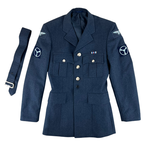 British Royal Air Force No. 1 Dress Jacket w/ Belt - Medium 92R