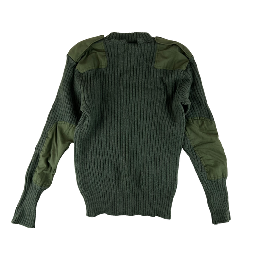 British Army Olive Green Pullover Jumper - Large 106cm