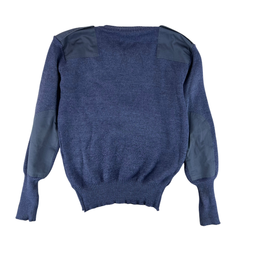 British RAF Wool V Neck Pullover Jersey Jumper - Medium 100cm