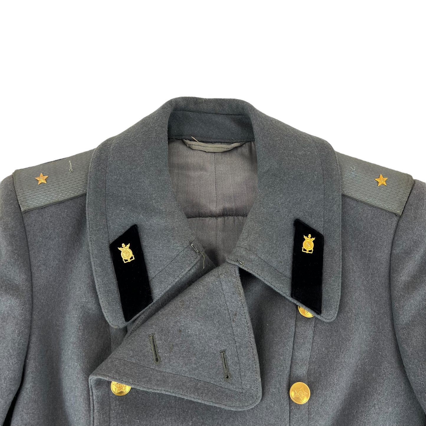 Soviet Army Officer's Greatcoat Construction Corps - Small