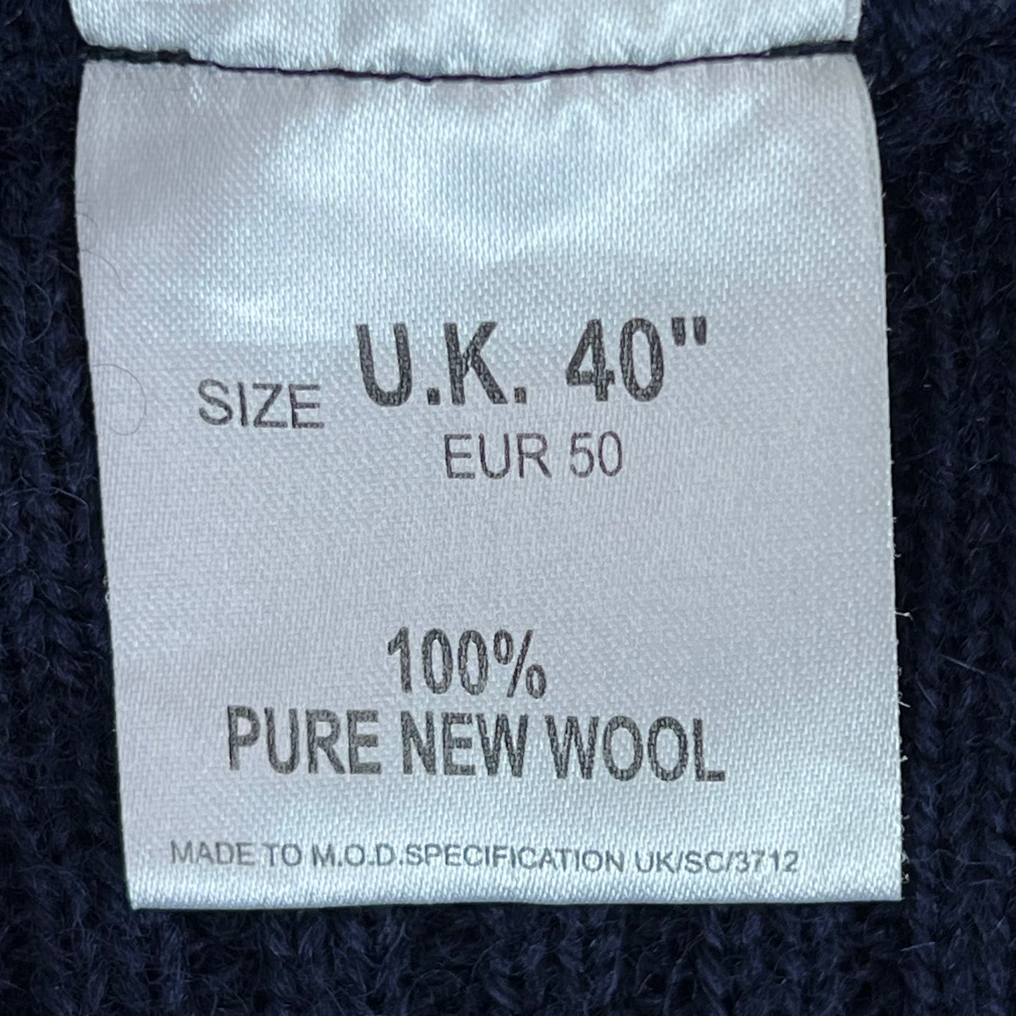 British Royal Navy Wool Crew Neck Pullover Jersey Jumper - Small