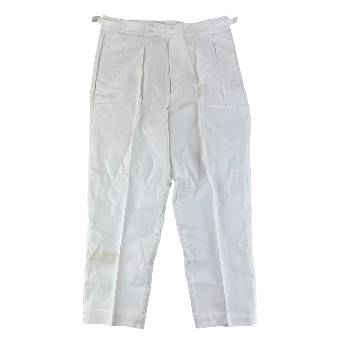 British Merchant Navy 50s Tropical White Trousers - W34 L29