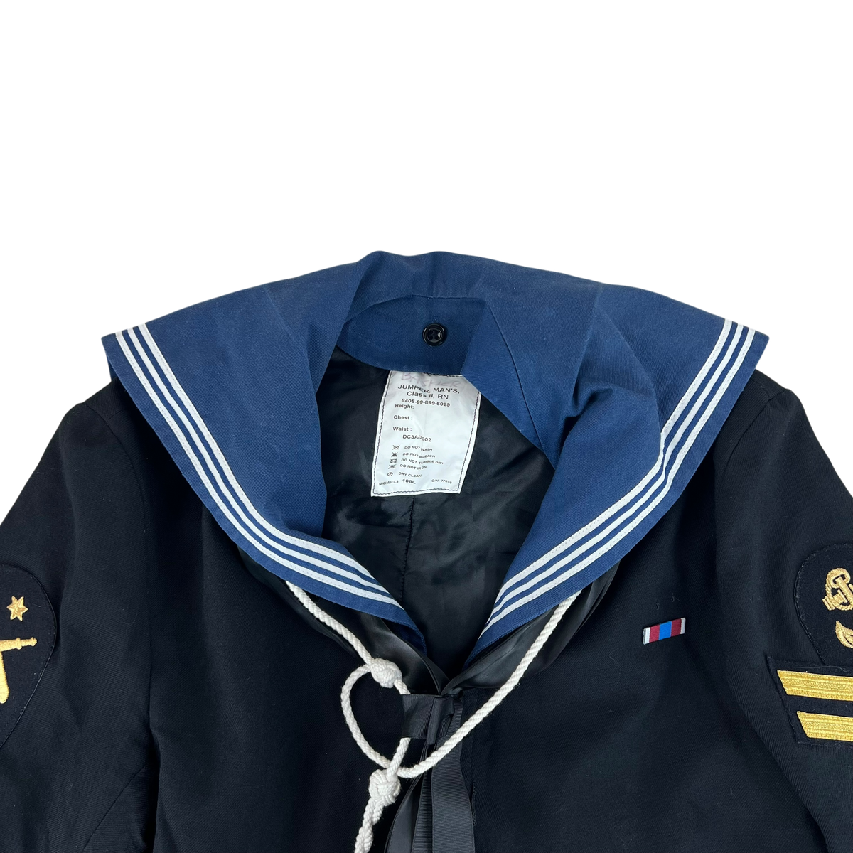 British Royal Navy Class II Jumper Sailor's Top - Medium