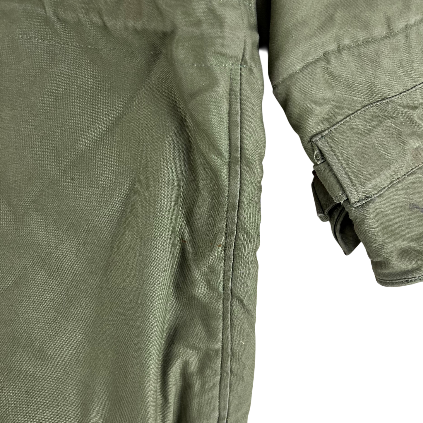 British Army 60s Olive Green Middle Parka - Large SIZE 2