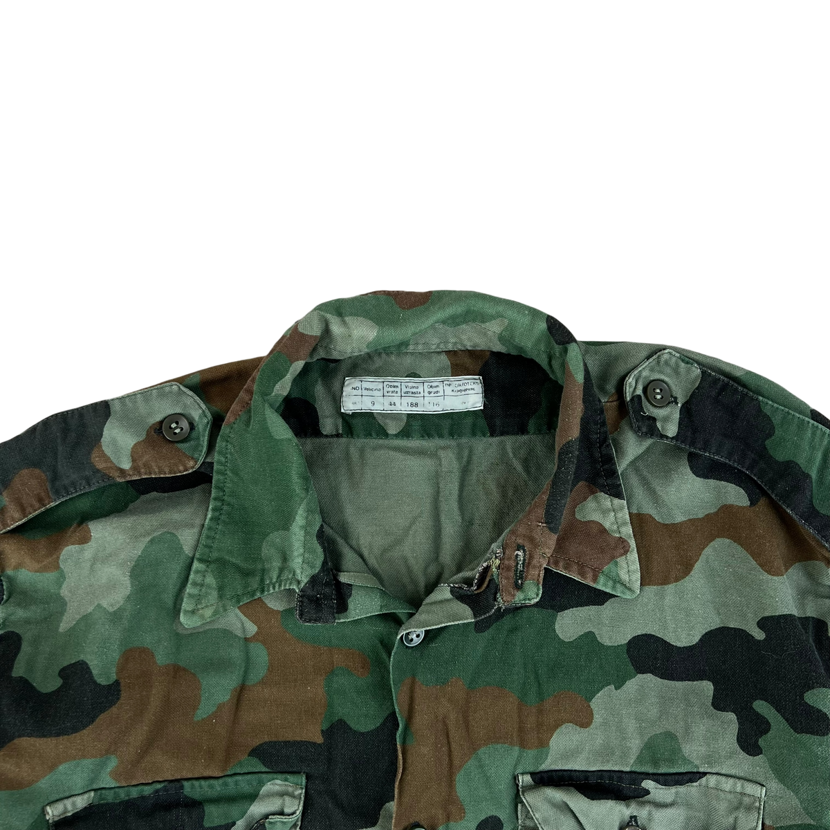 Serbian Army M93 Oak Leaf Camouflage Shirt - X Large