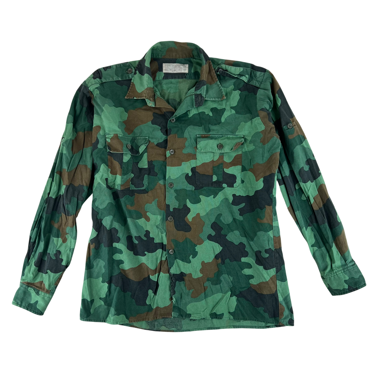Serbian Army M93 Oak Leaf Camouflage Shirt - Large