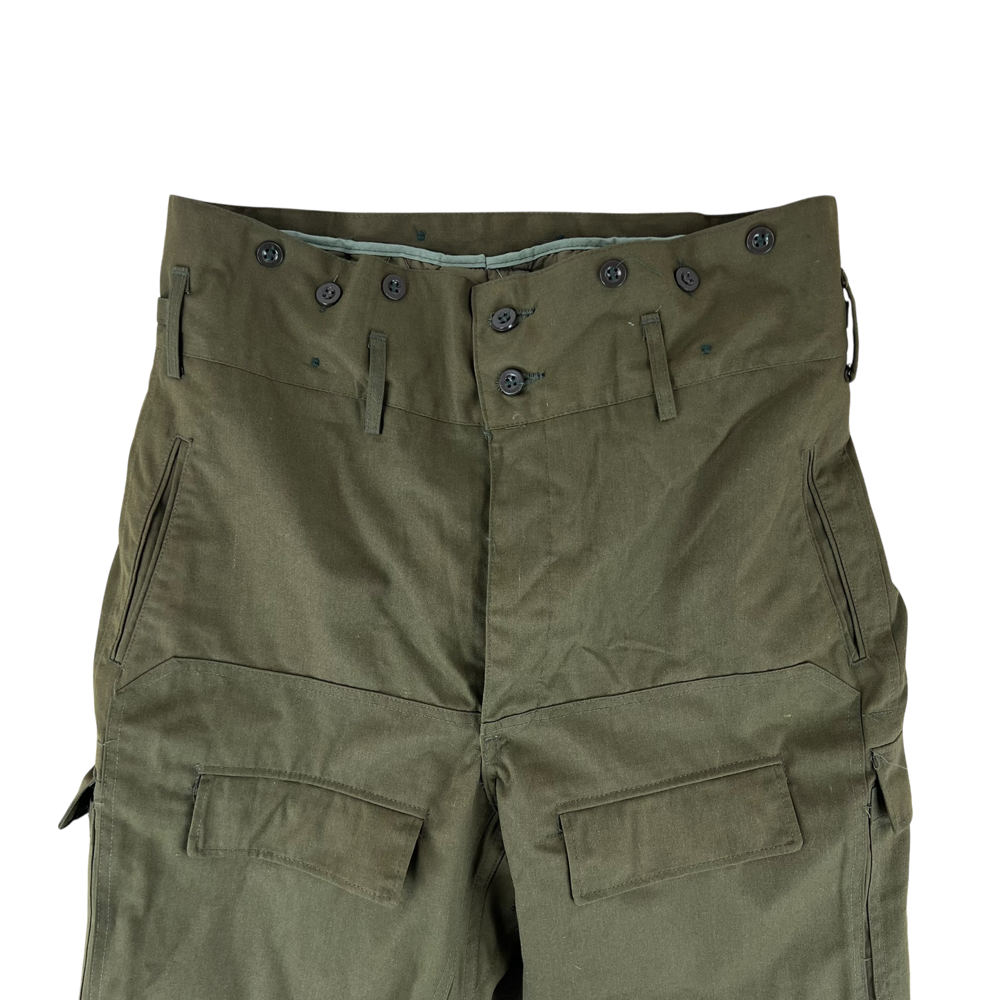 Czechoslovak Army M85 Olive Green Combat Trousers w/ Thermal Liner - W38 L31.5
