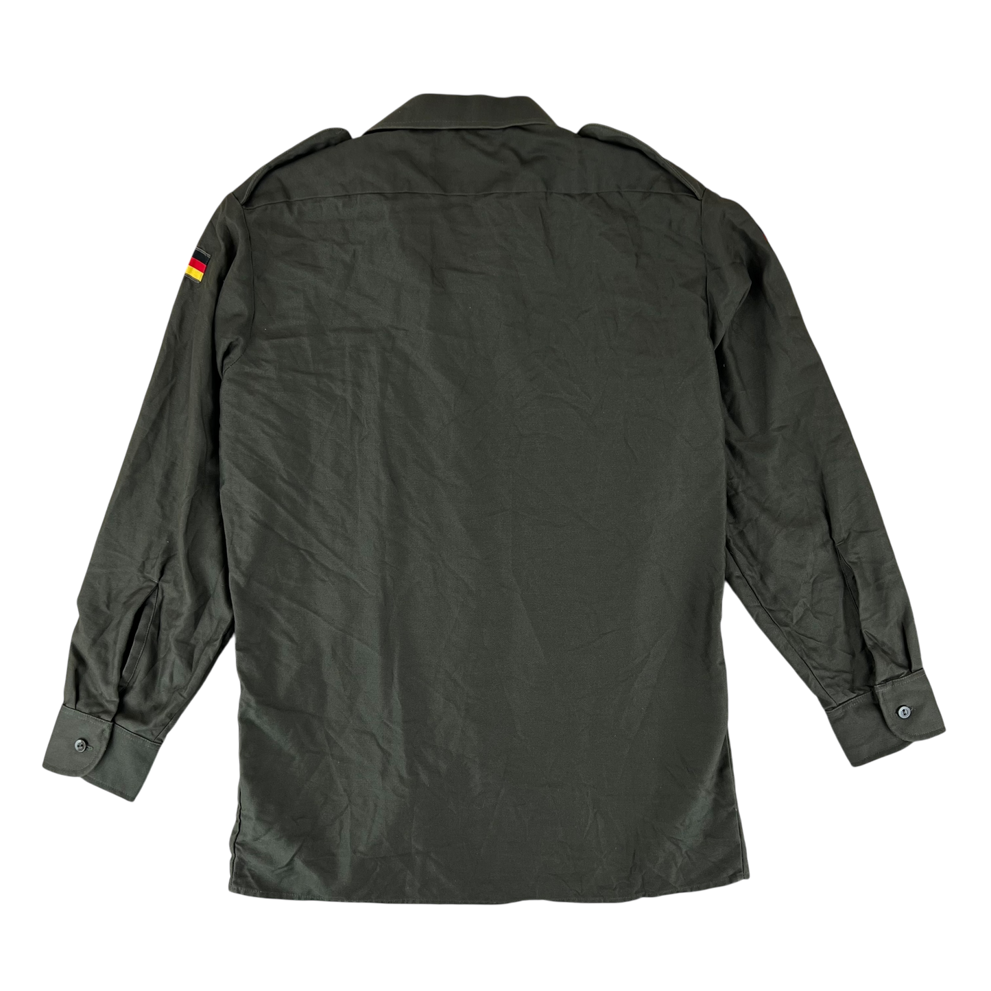 German Army Olive Green Long Sleeve Field Shirt - Medium GrNr3