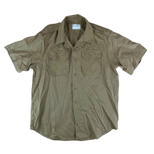 US Army Khaki Short Sleeve Shirt - Large