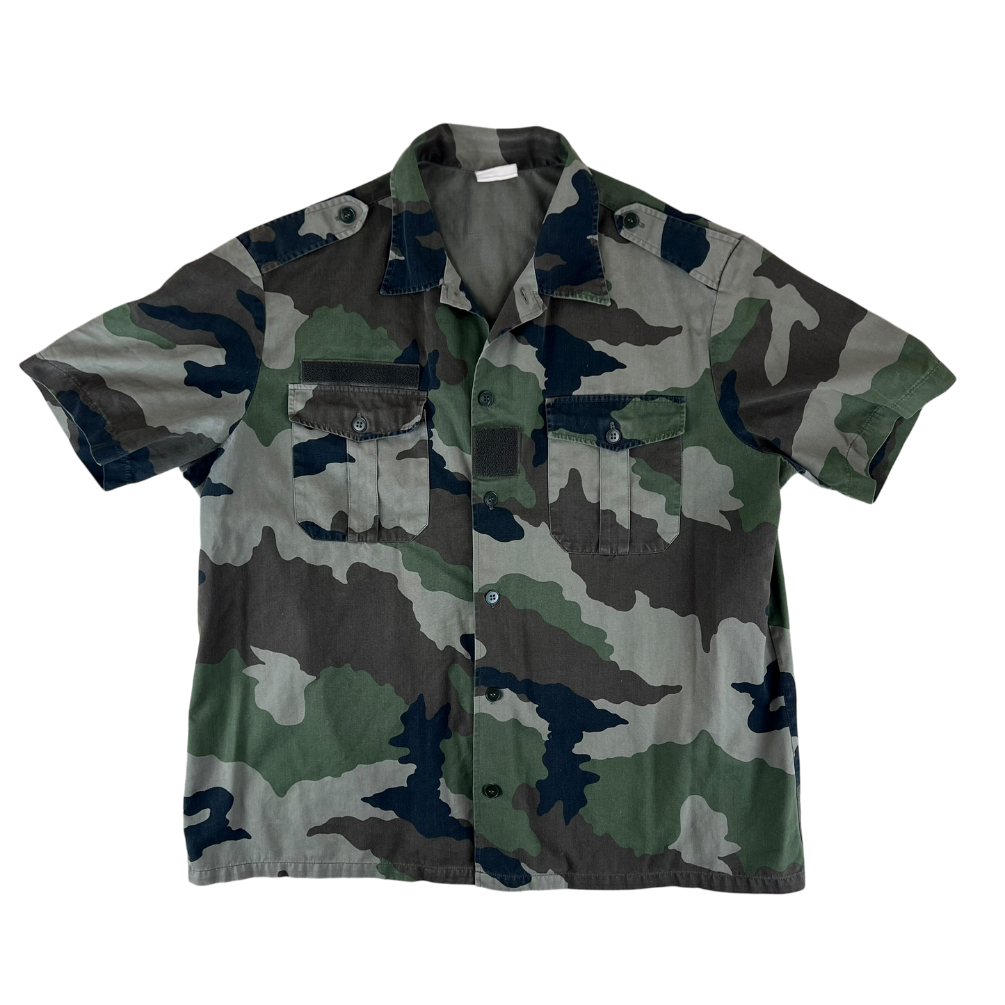 French Army CCE Camo Short Sleeve Field Shirt - Large