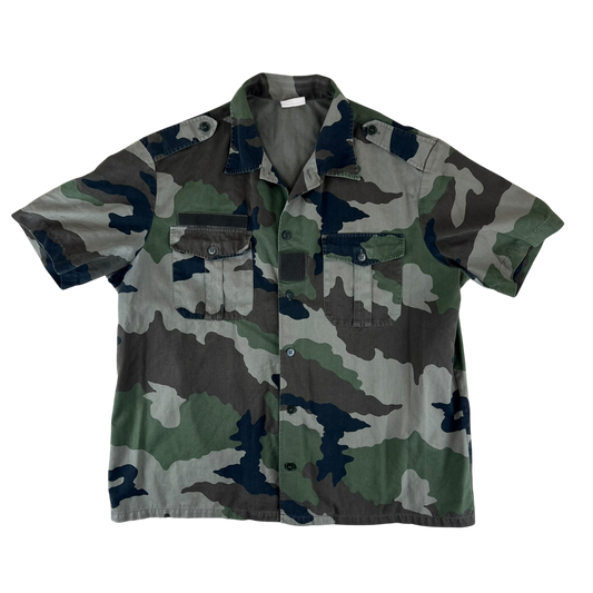 French Army CCE Camo Short Sleeve Field Shirt - Large