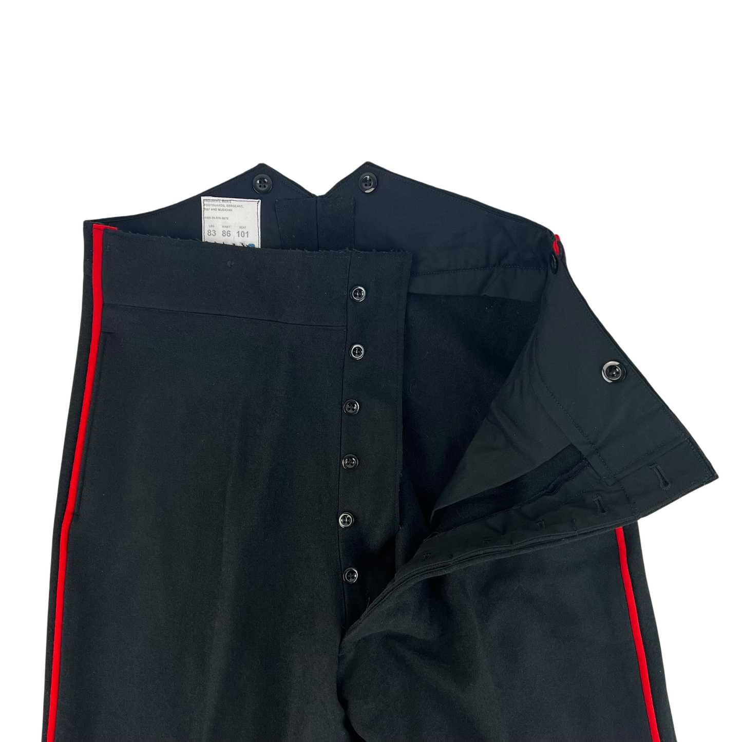 British Army No 1 Dress Footguards Sergeant Musician's R&F Trousers - W33 L32