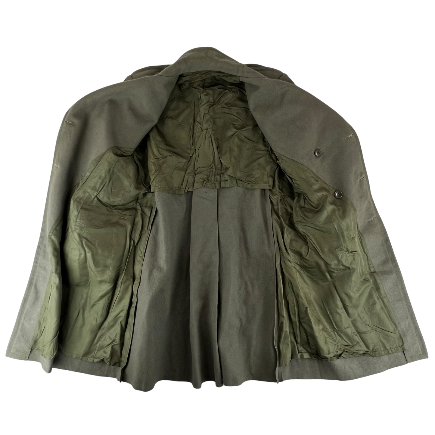Italian Army 70's Khaki Greatcoat - Large