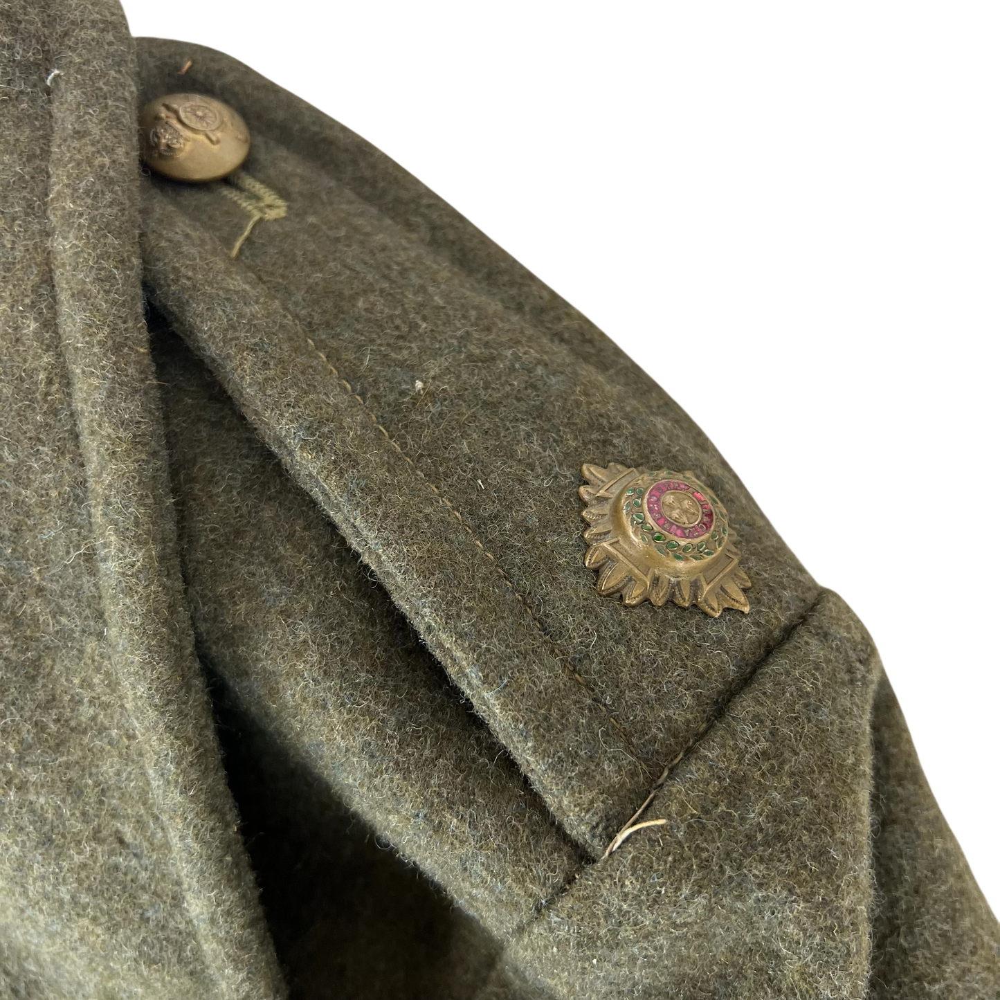 British Army WW2 1940 Pattern Wool Greatcoat - Royal Artillery - Large SIZE 9