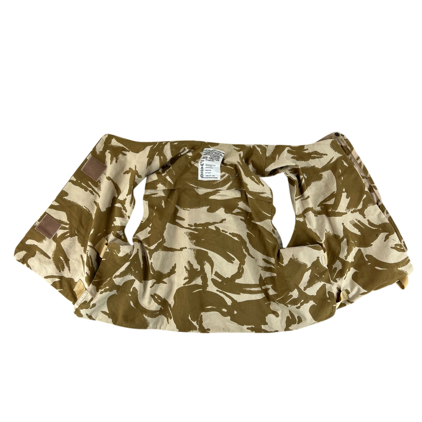 British Army Desert DPM Camouflage Body Armour Cover Vest - X Large 190/120