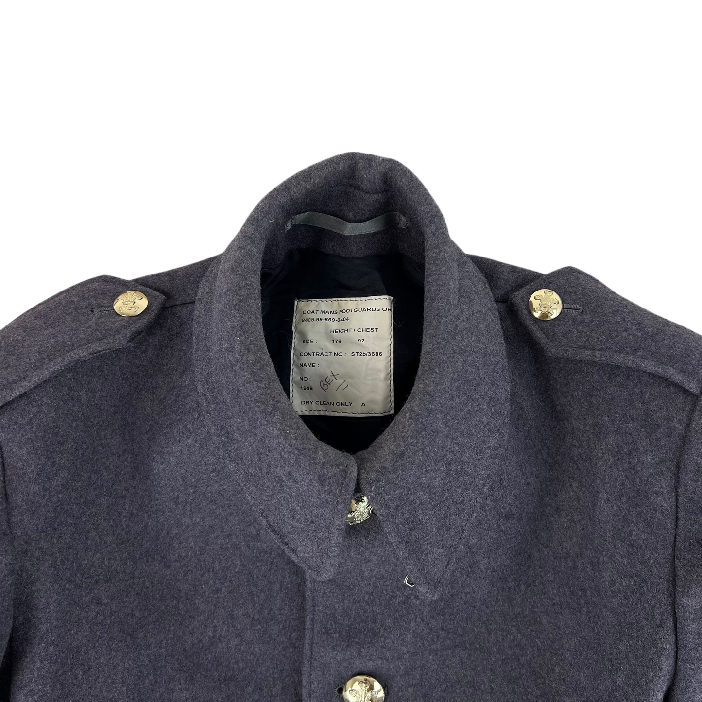 British Army Footguards Wool Greatcoat - Royal Regiment of Wales - Medium 176/92