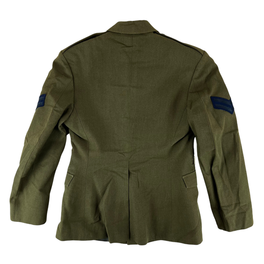 British Army Old Pattern No. 2 Olive Green Dress Jacket - Queen's Gurkha Signals - Medium 170/104