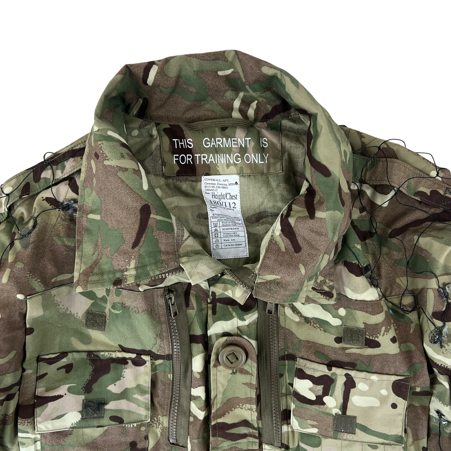 British Army MTP Camo AFV Crewman Exercise Coveralls - Large 180/112