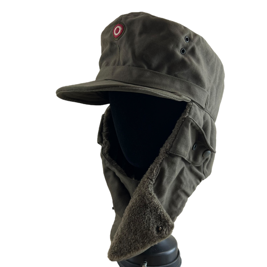 Austrian Army Olive Drab Cold Weather Trapper Cap - Medium 58cm