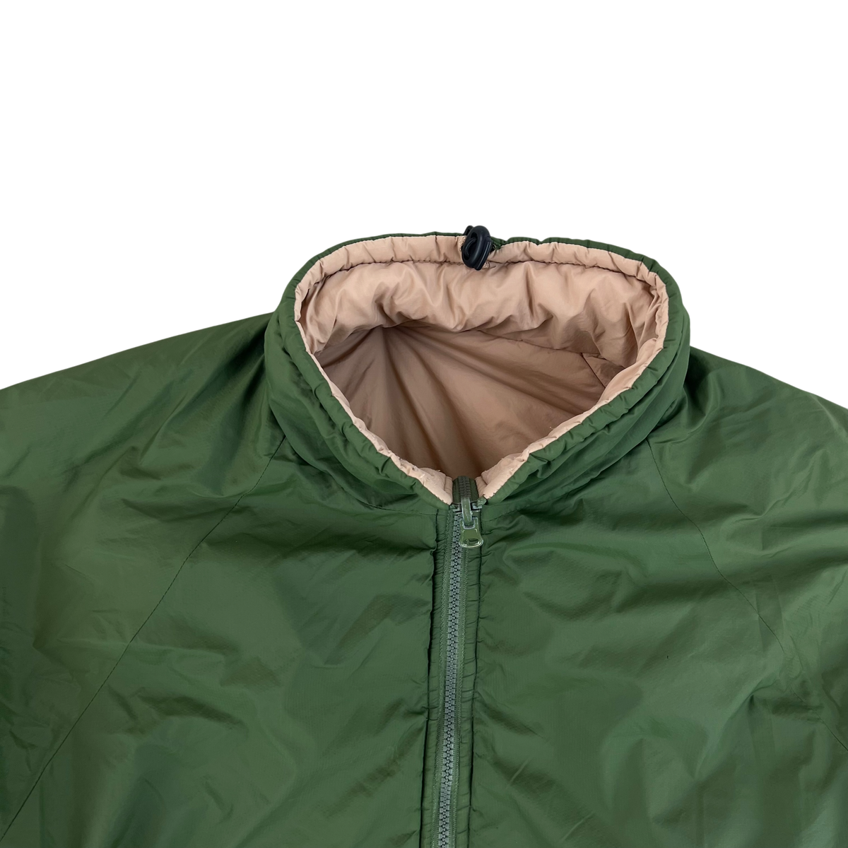 British Army Reversible Thermal Olive Green / Tan Quilted Jacket - Large