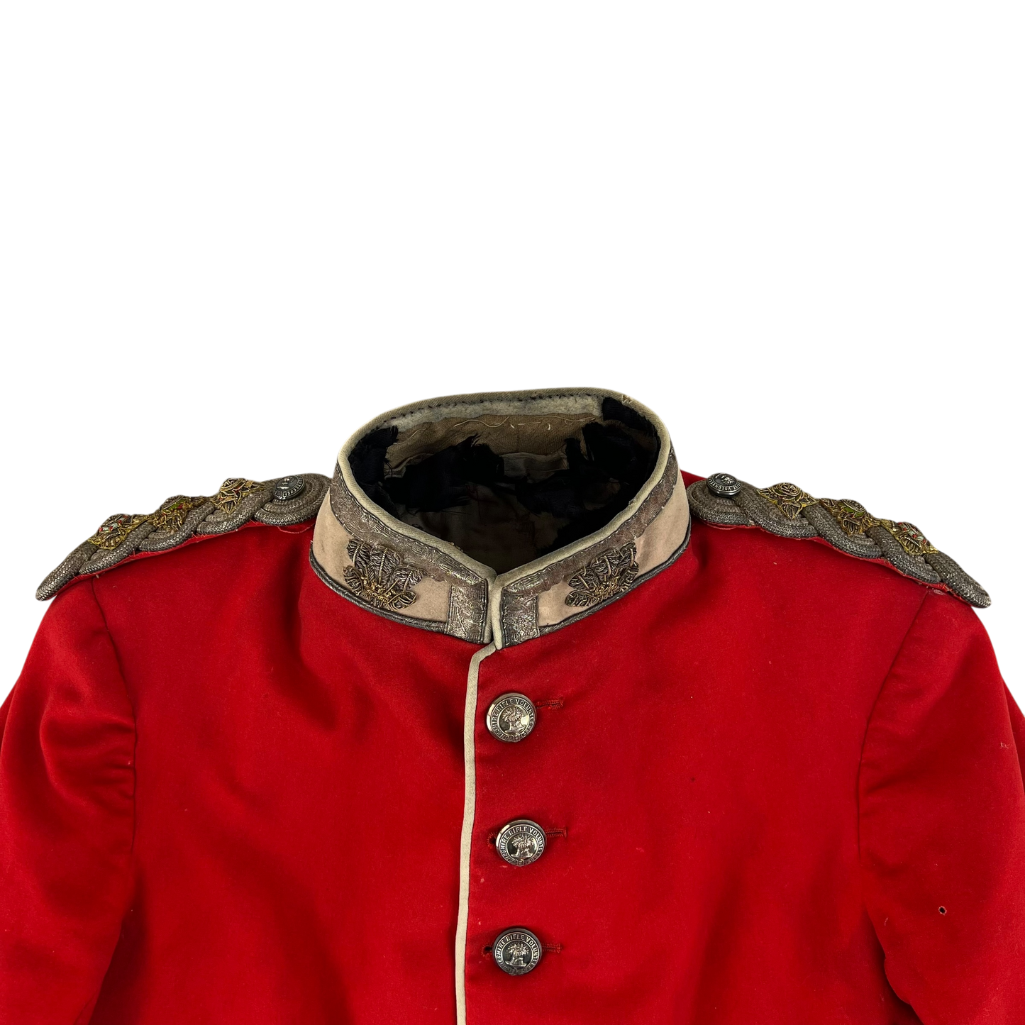 British Army Victorian Officer's Scarlet Tunic - Cheshire Rifle Volunteers - Small