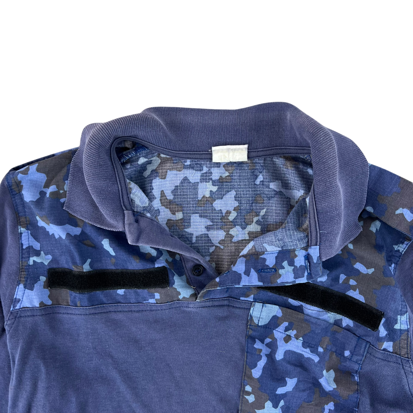 Romanian Navy M2017 Blue Camouflage Polo Top - Medium