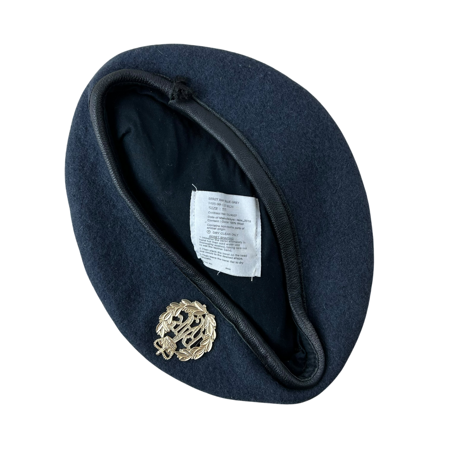British RAF Beret w/ Badge - Small 55cm