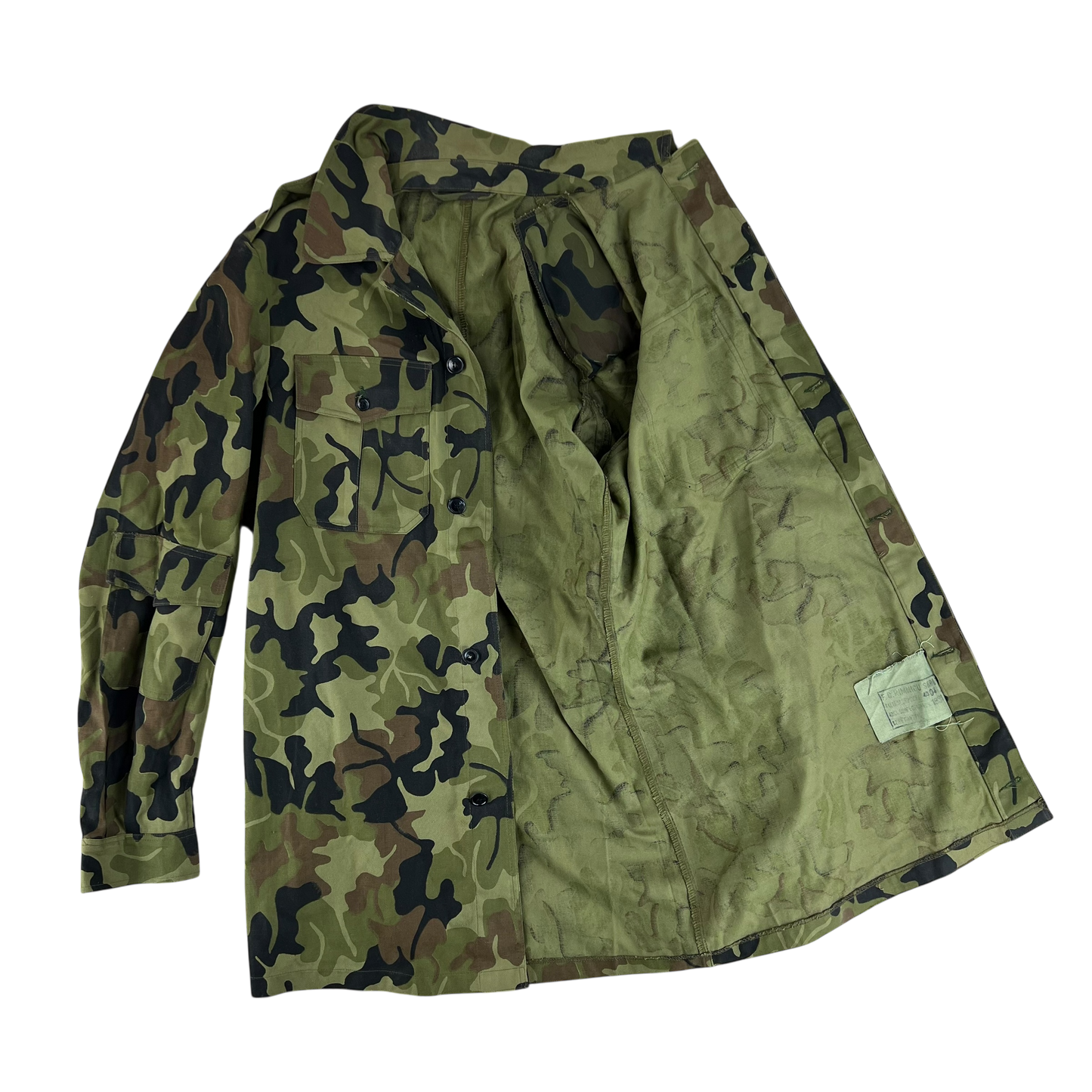 Romanian Army M1990 Leaf Camouflage Jacket - Large