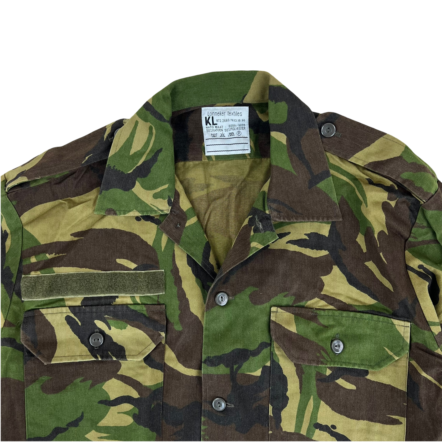 Dutch Army Field Shirt DPM Woodland Camouflage Long Sleeve - Medium