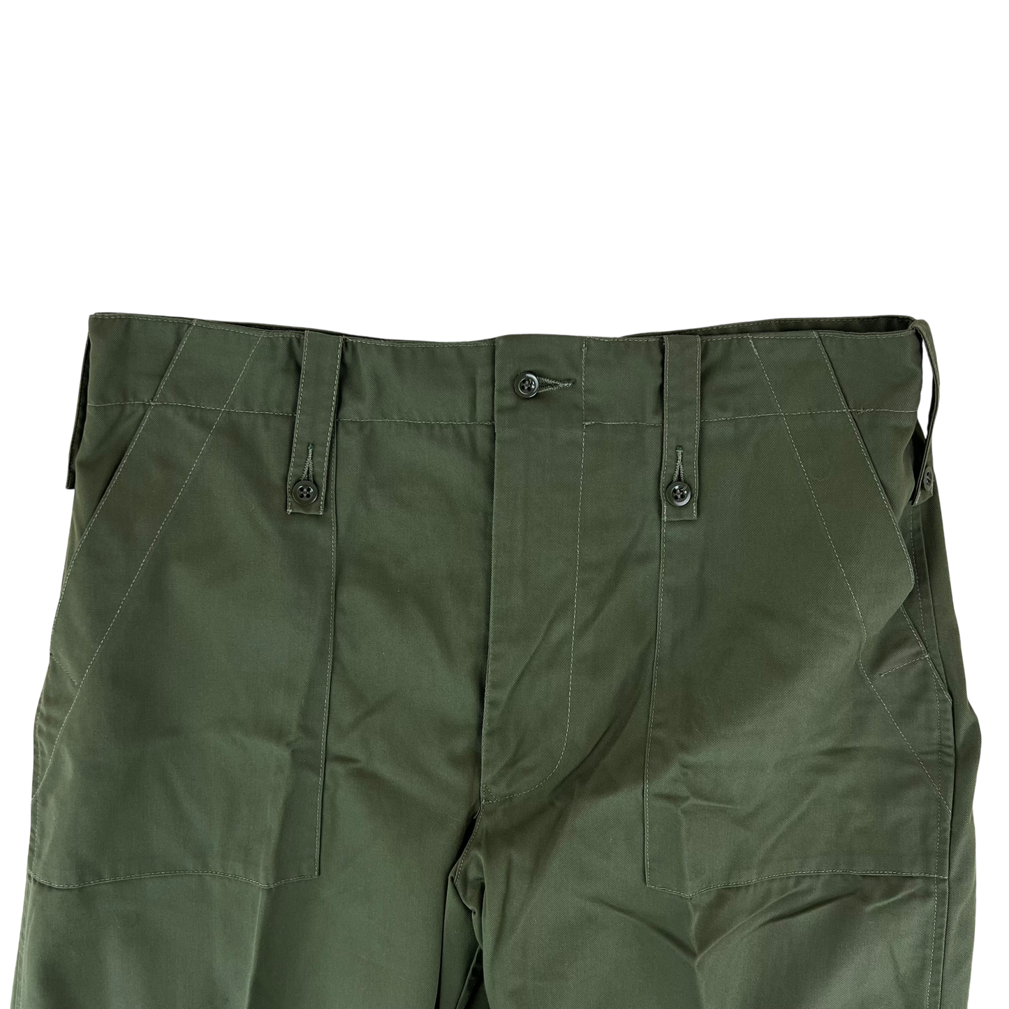 British Army Olive Green Fatigue Work Trousers - W37 L33.5