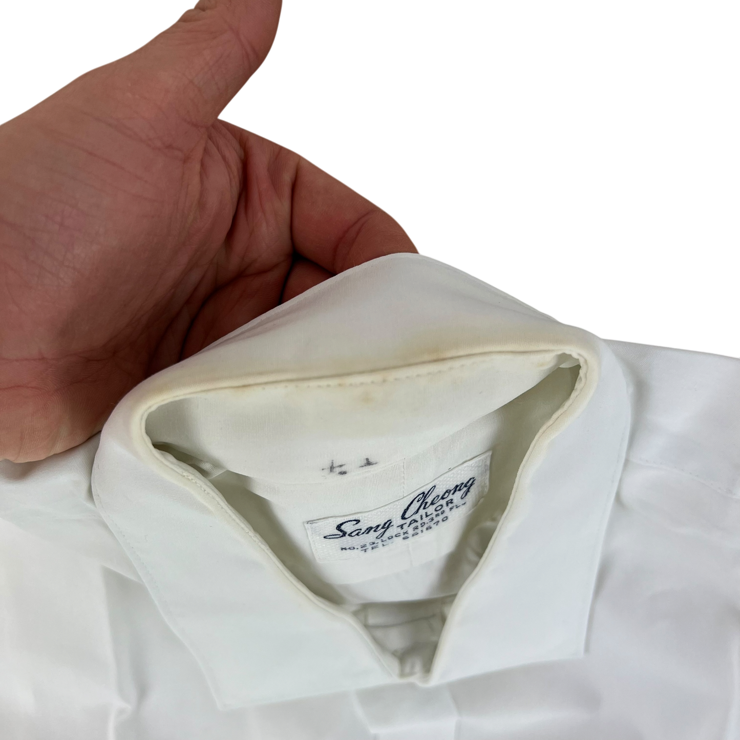 British Merchant Navy 50s Officer's Tropical Short Sleeve Shirt - Large