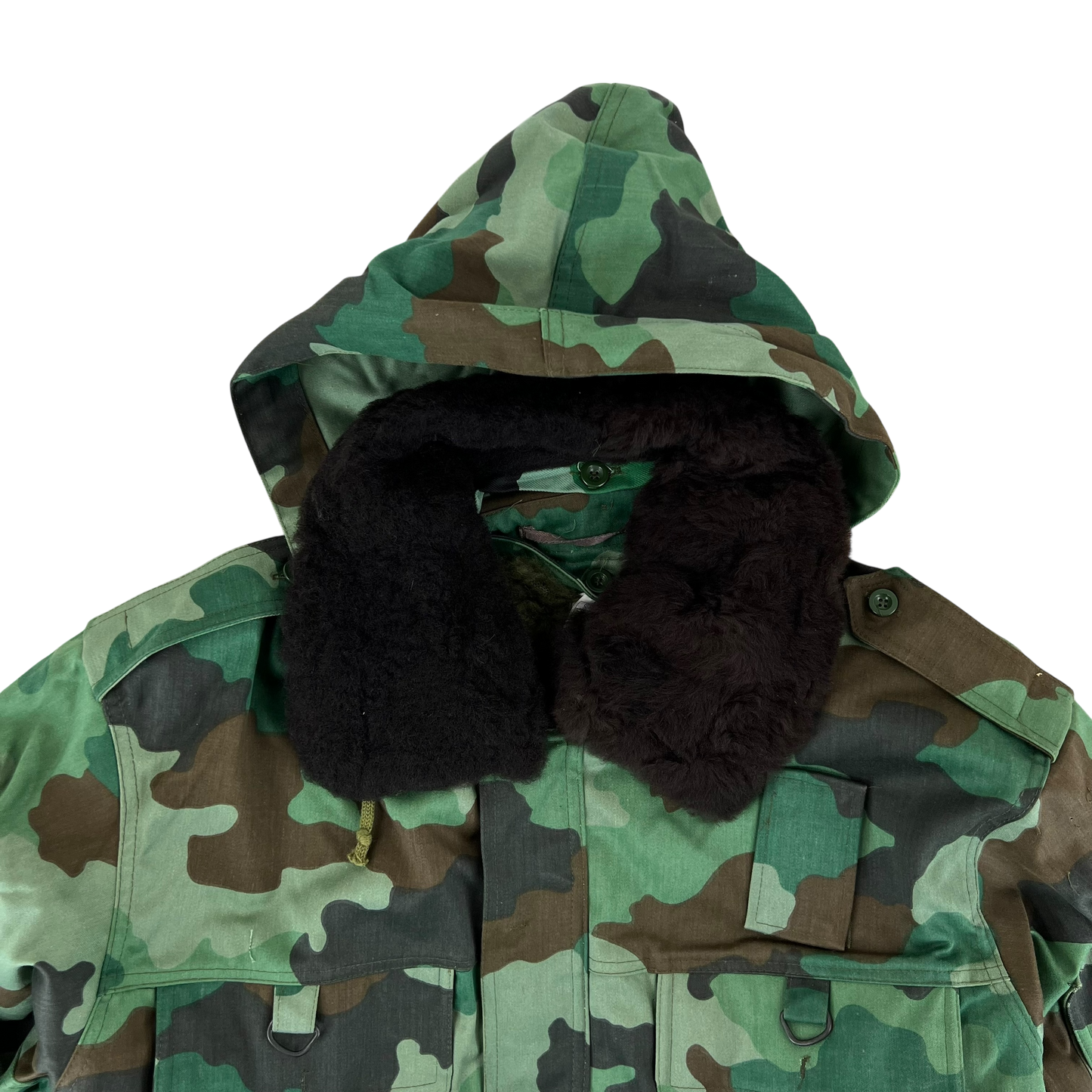 Serbian Army M93 Oak Leaf Camouflage Parka w/ Thermal Liner - Medium 172/100