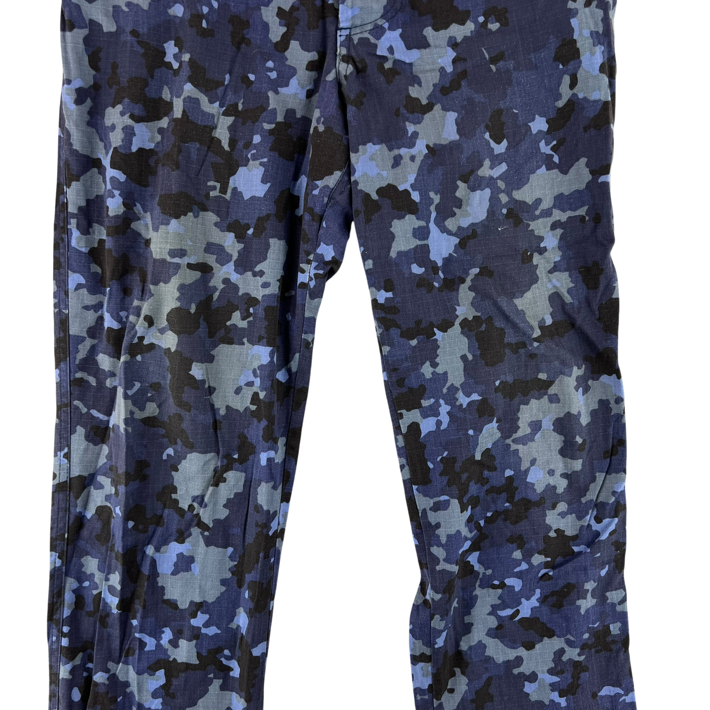 Romanian Navy M2017 Blue Camouflage Ripstop Trousers - W33 L28