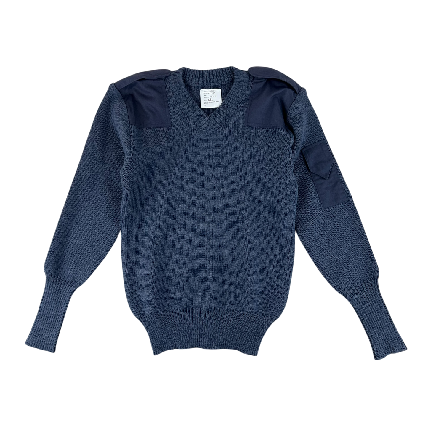 British RAF Wool V Neck Pullover Jersey Jumper - Small 88cm