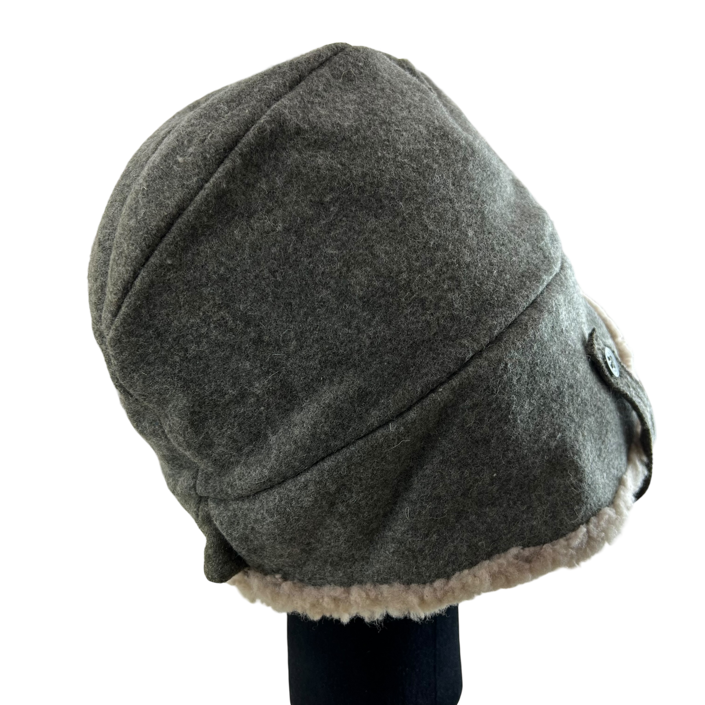Swedish Army WW2 M43 Wool Ushanka Cap - Small 56cm